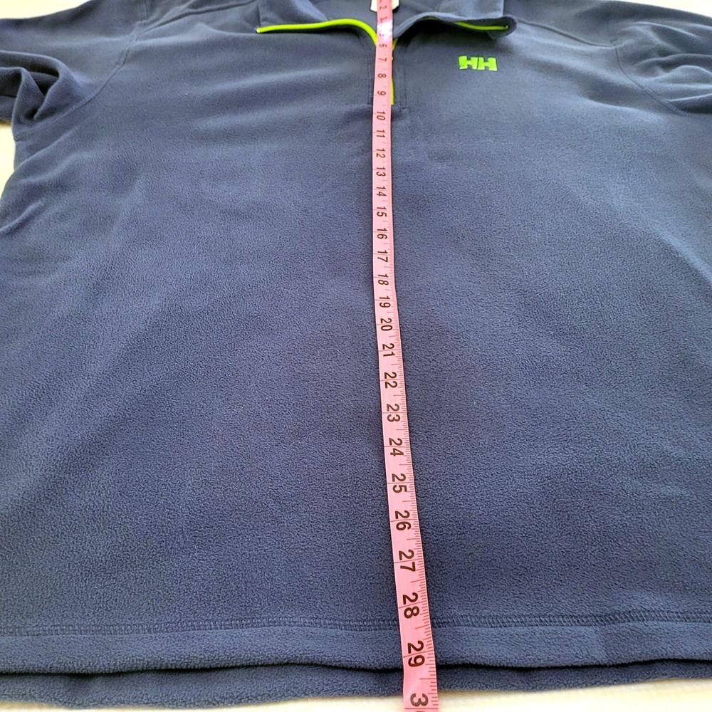 Helly Hansen Mount Blue Gray Polar Fleece 1/4 Zip Pullover Sweater Men's XXL - Picture 10 of 10